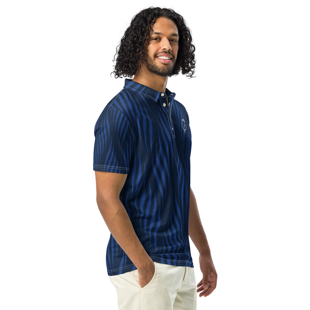Men's GolfThing Golf Polo Shirt - Patterned All-Over Print Slim Fit