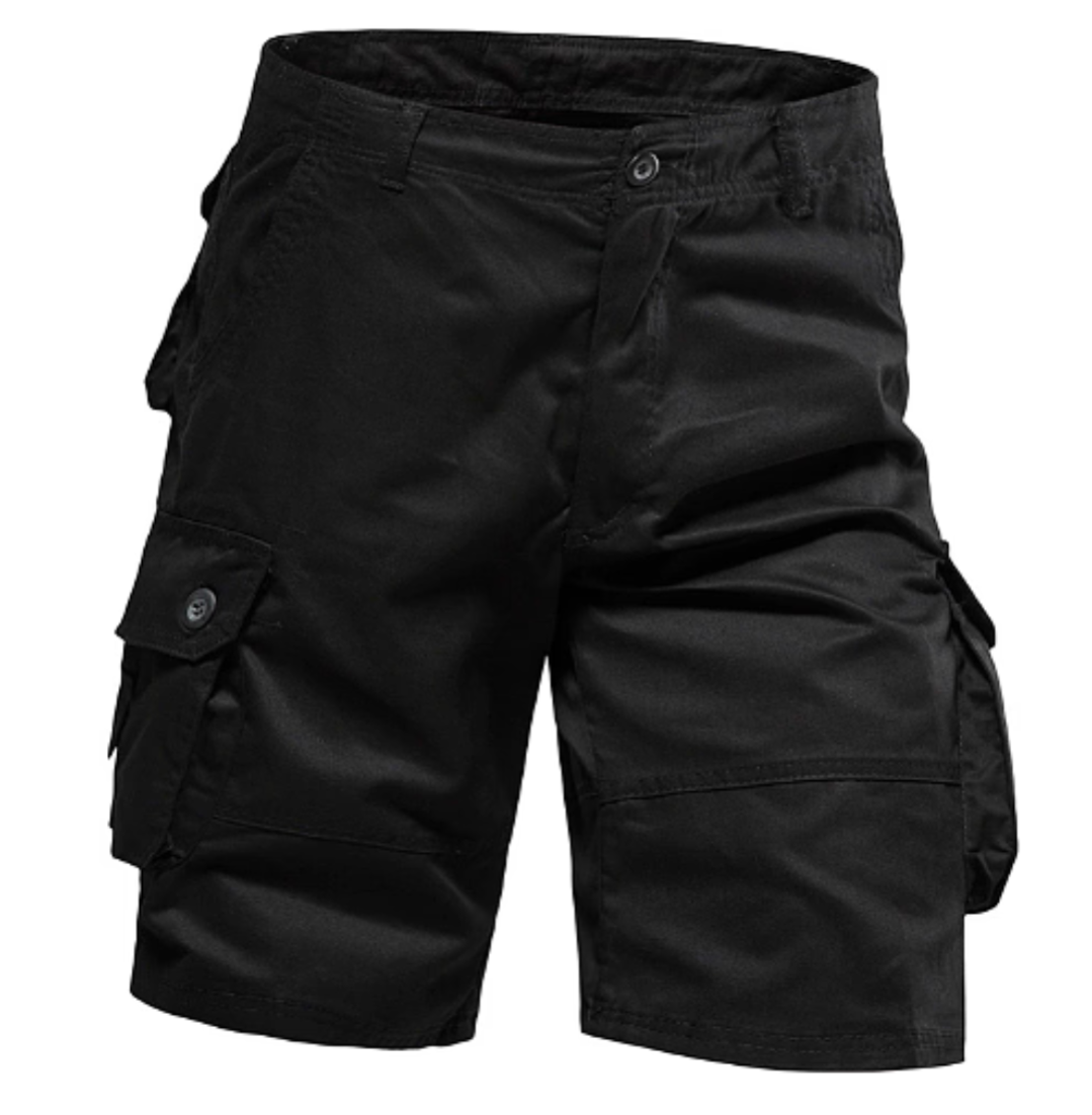 GolfThing High Quality Cotton Outdoor Cargo Shorts - Khaki