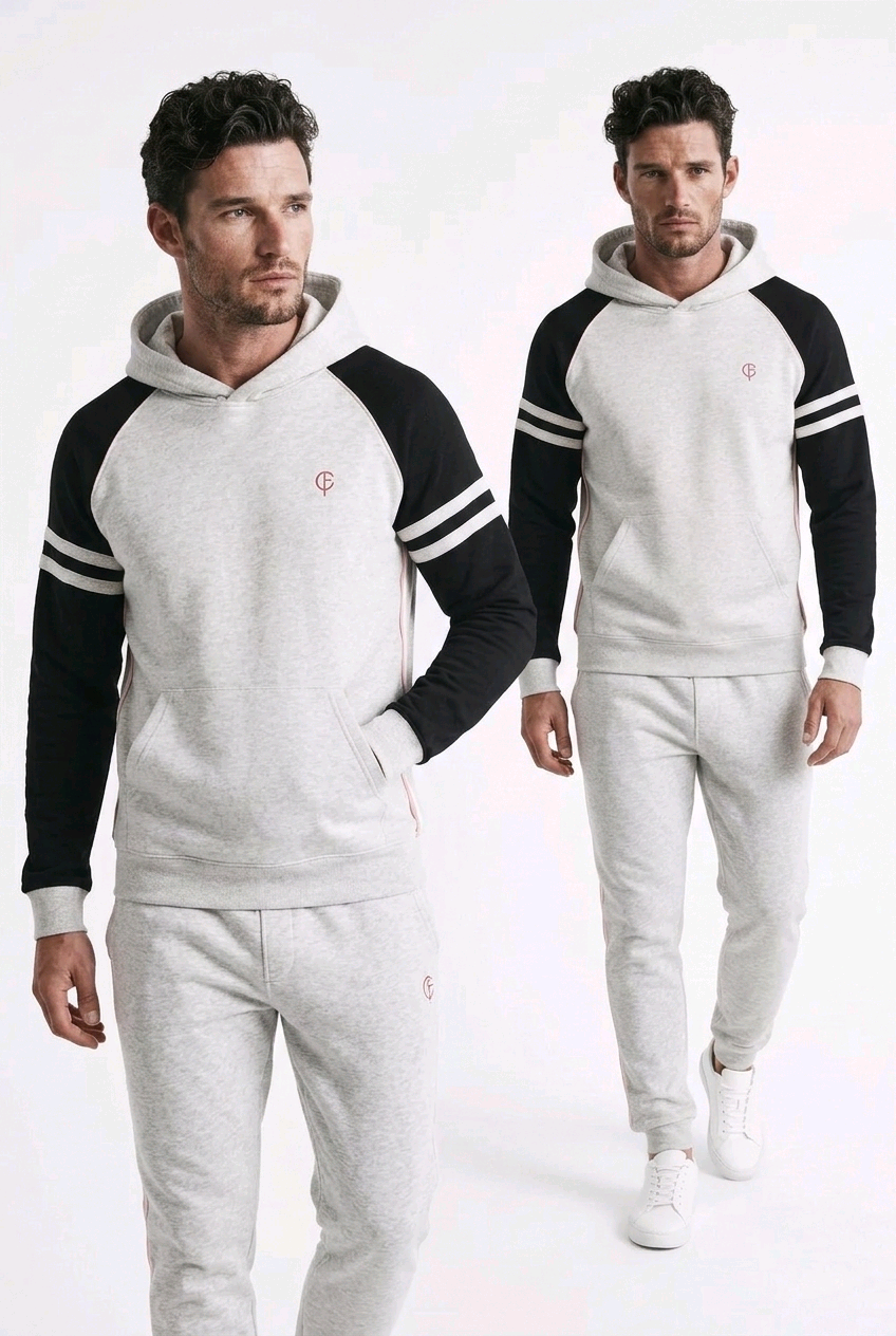 GolfThing LinksPro Golf Hoodie - Grey Black