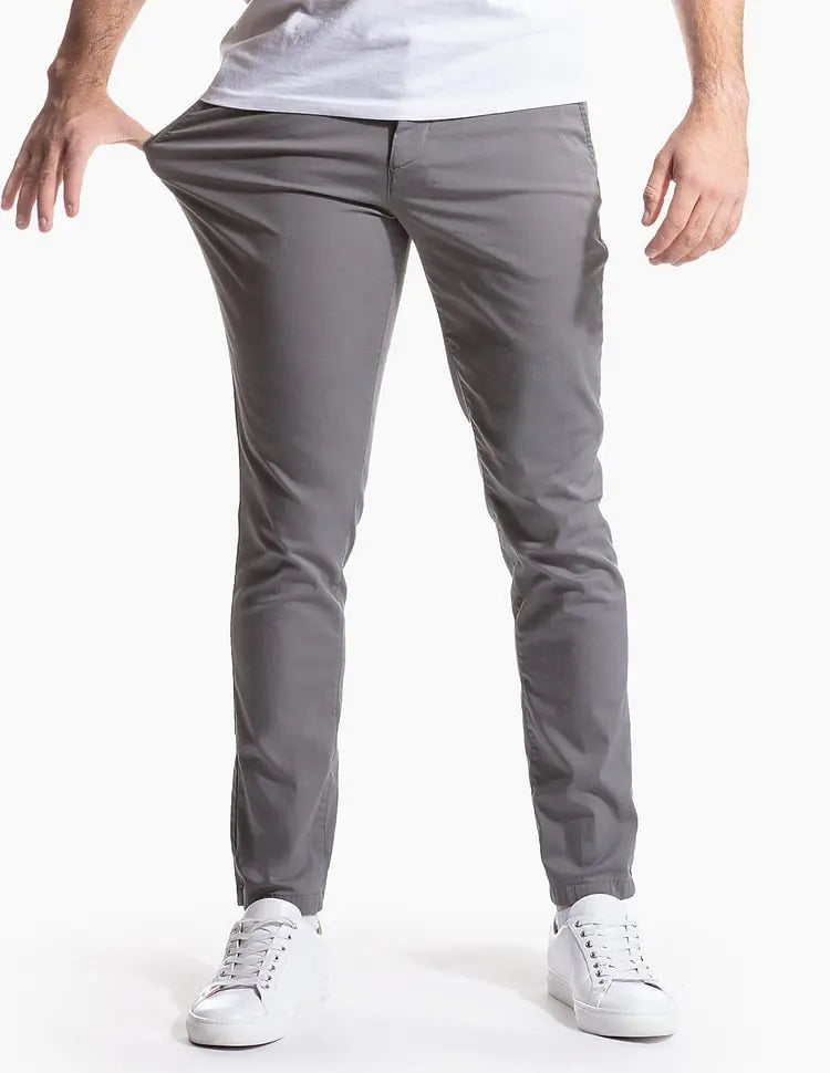 GolfThing Soft-Cotton Stretch Chinos – Slim Fit, All Day Wear