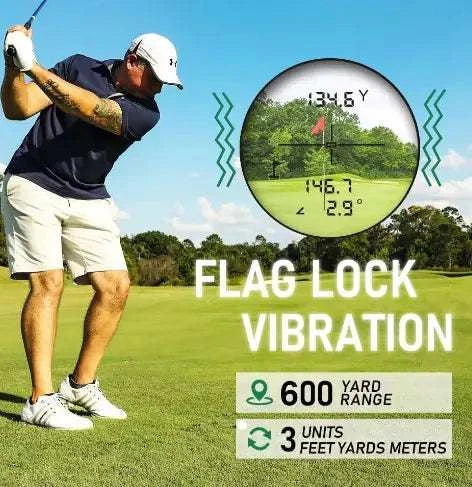 Golf Laser Rangefinder White - Golf Rangefinder - Golf Accessories