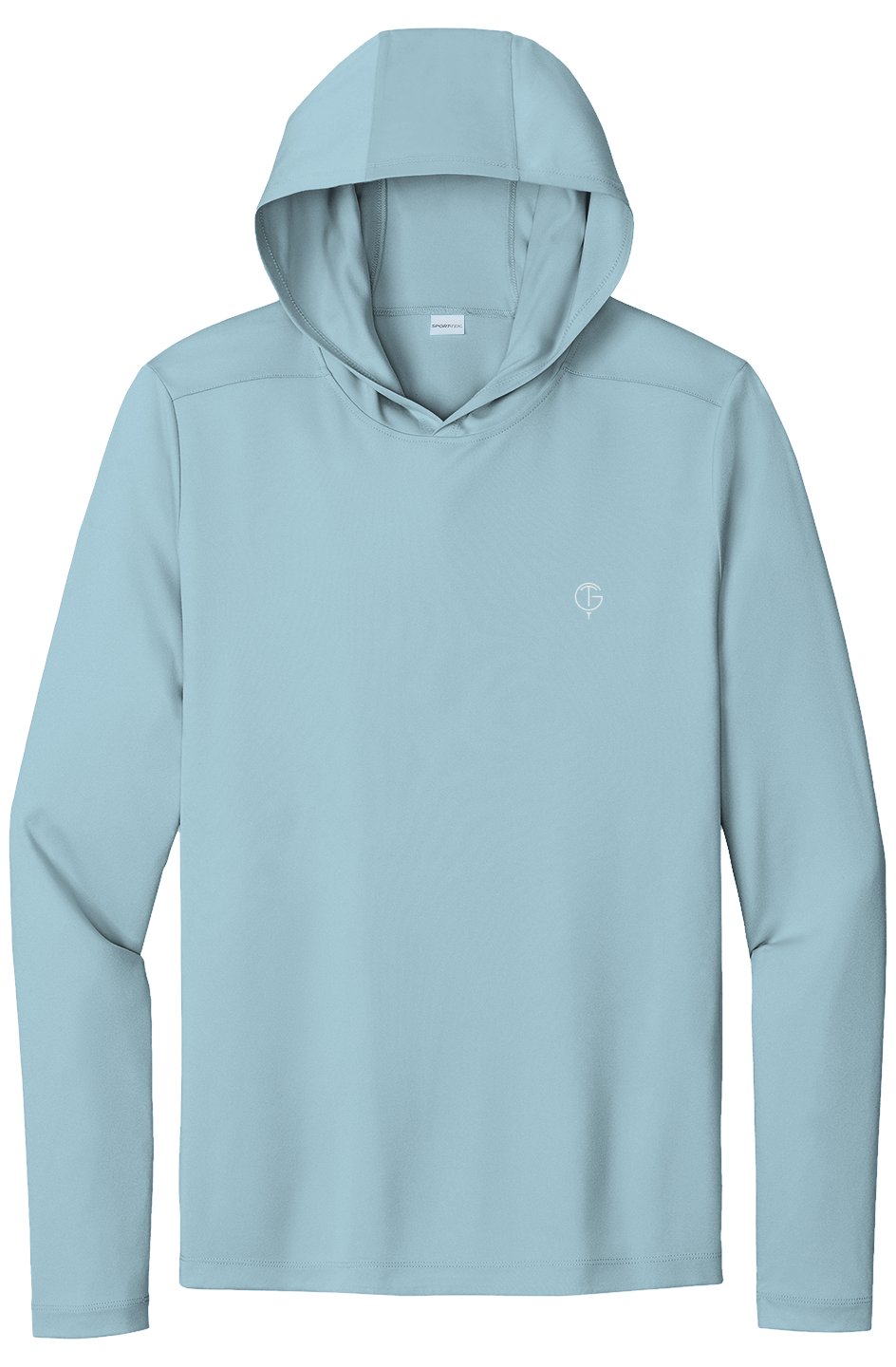 GolfThing 360° Stretch Performance golf hoodie size chart in inches