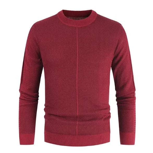 GolfThing Classic Comfort Round Neck Sweater - Easy Care Green