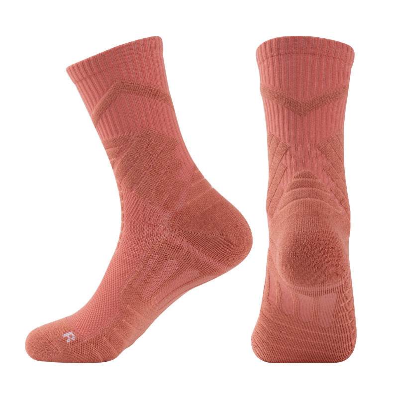 White GolfThing Shock-Cushion golf socks with cushioned heel and arch support for golf and active wear