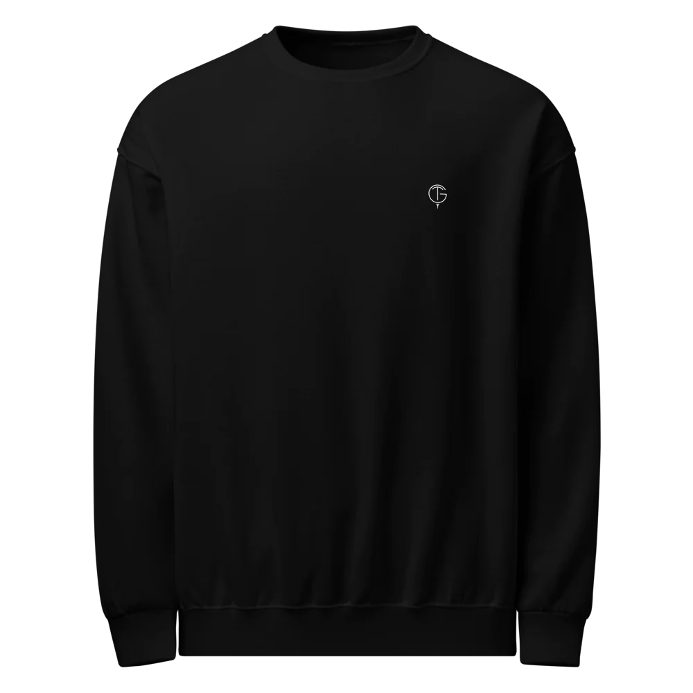GolfThing Crew-Neck Sweatshirt navy blue crew neck golf sweater made of cotton polyester blend with premium stitching and classic fit