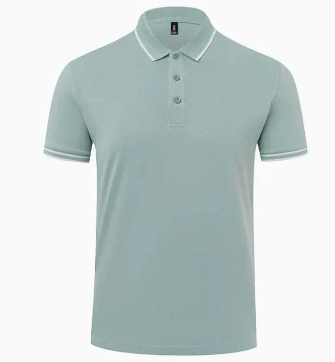 GolfThing PureForm Golf Polo Shirt in Arctic Green made from breathable polyester