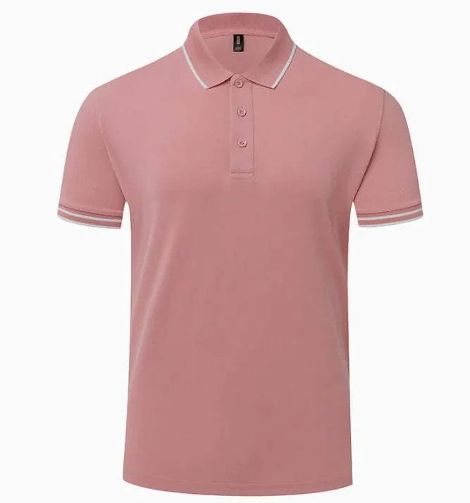 Pink PureForm Golf Polo Shirt by GolfThing made from breathable polyester