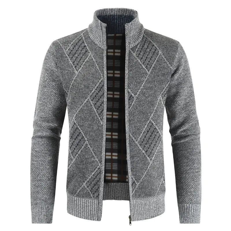 GolfThing Heritage Zip Golf Fleece - Light Grey