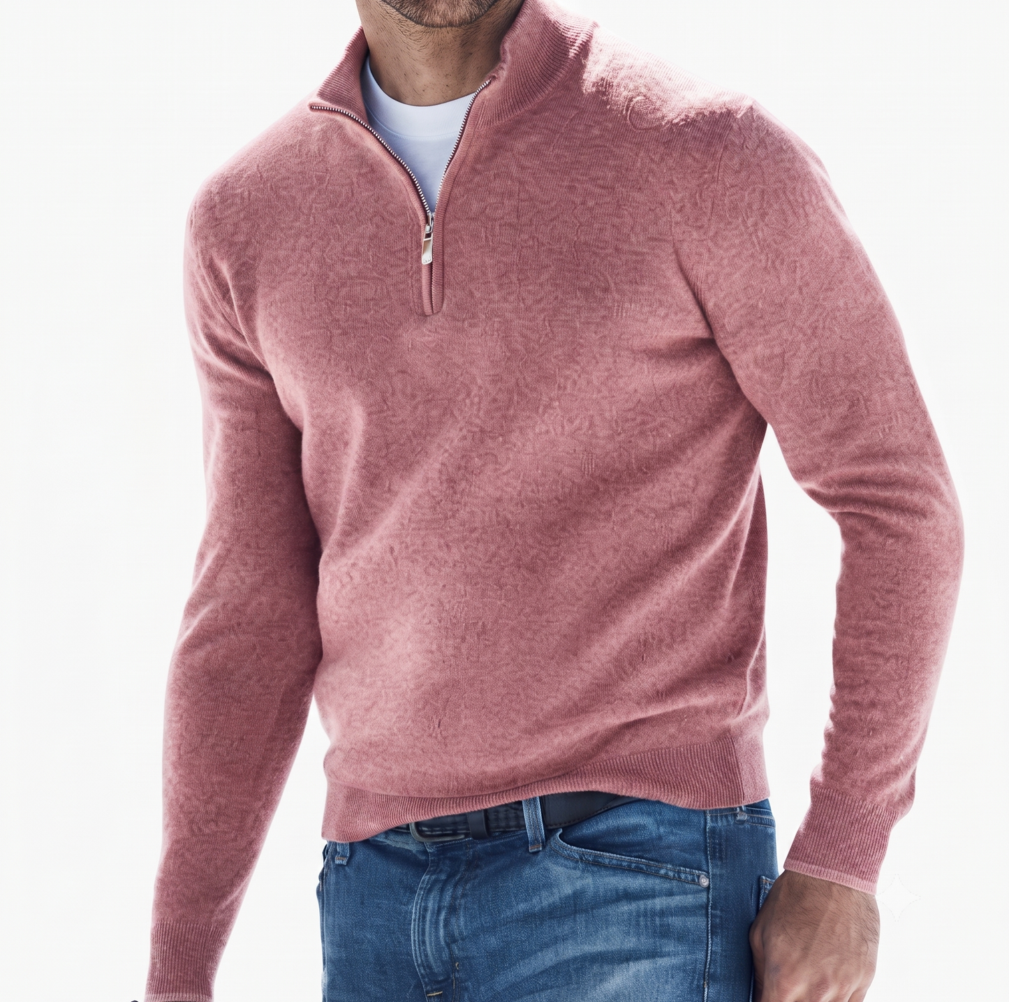 GolfThing Costello men's golf jumper quarter-zip lightweight breathable midlayer sweater