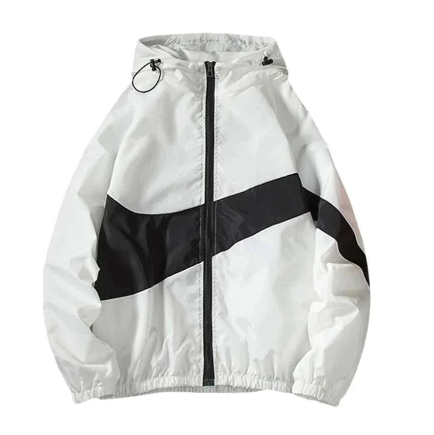 GolfThing Colourblock Golf Windbreaker - Black