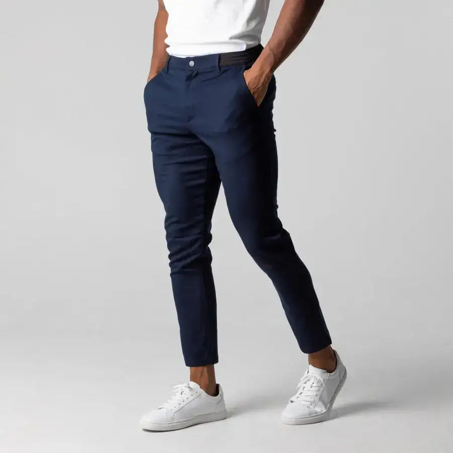 GolfThing Men's Ultra Stretch Chinos – Slim Modern Fit, 4-Way Stretch
