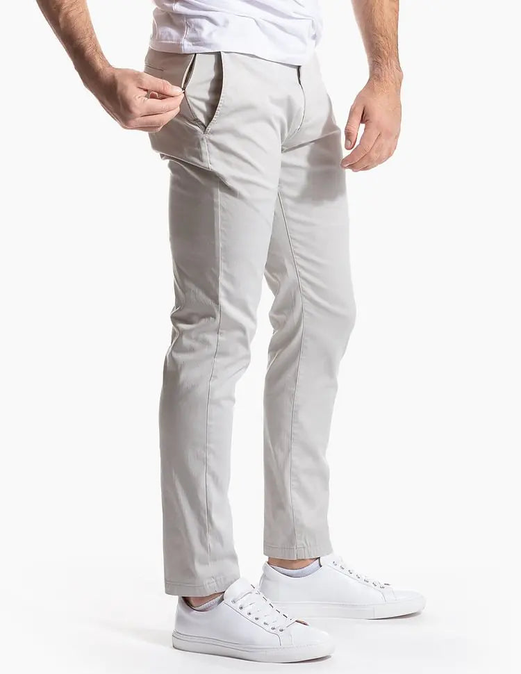 GolfThing Soft-Cotton Stretch Chinos – Slim Fit, All Day Wear