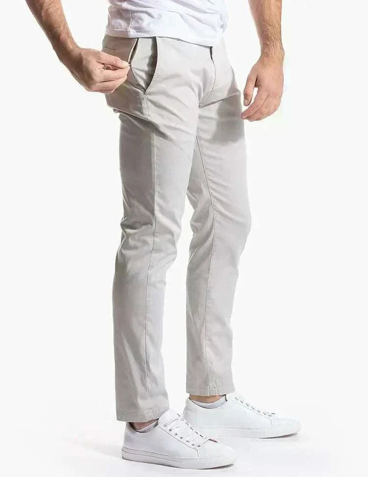 GolfThing Soft-Cotton Stretch Chinos – Slim Fit Golf Trousers