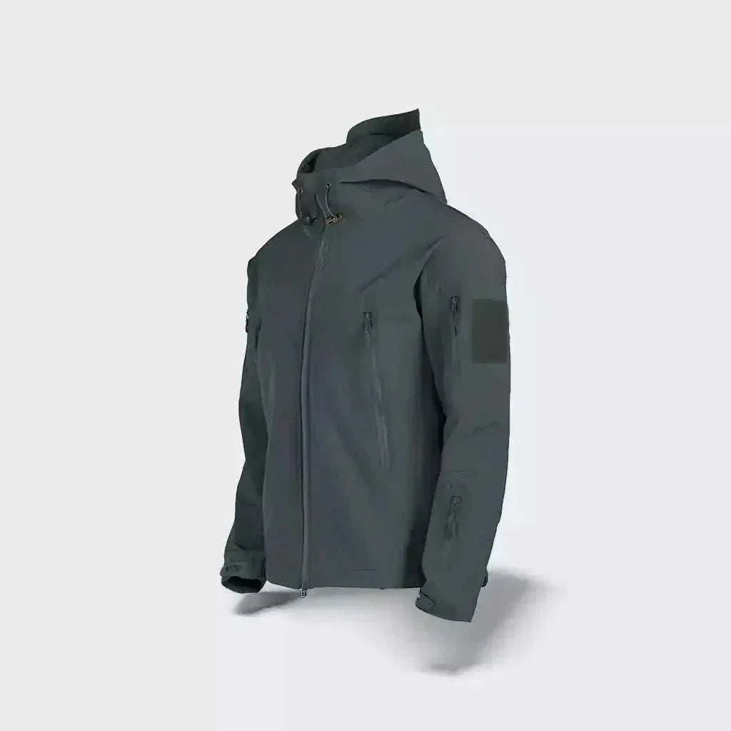 GolfThing all weather softshell golf jacket with hood for wind and rain protection