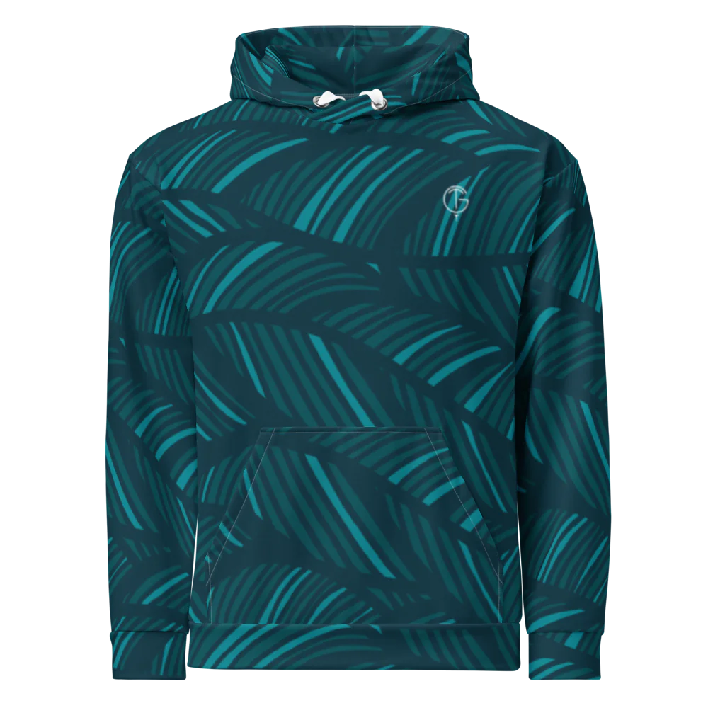GolfThing PureForm Golf Hoodie - Navy Green Eco Friendly