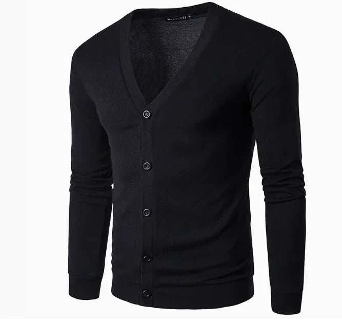 GolfThing Signature Knit Golf Cardigan Sweater - Red