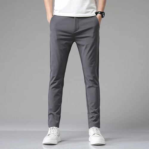 GolfThing Ultra Thin & Elastic Golf Chinos - Dark Grey Golf Trousers