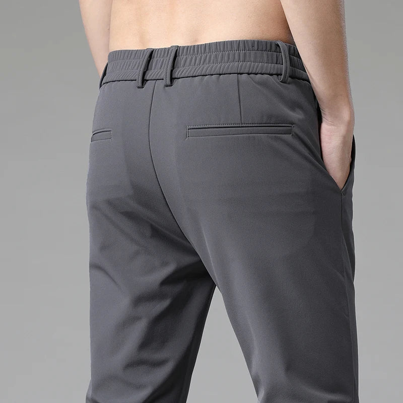 GolfThing Ultra Thin & Elastic Golf Chinos - Dark Grey Golf Trousers