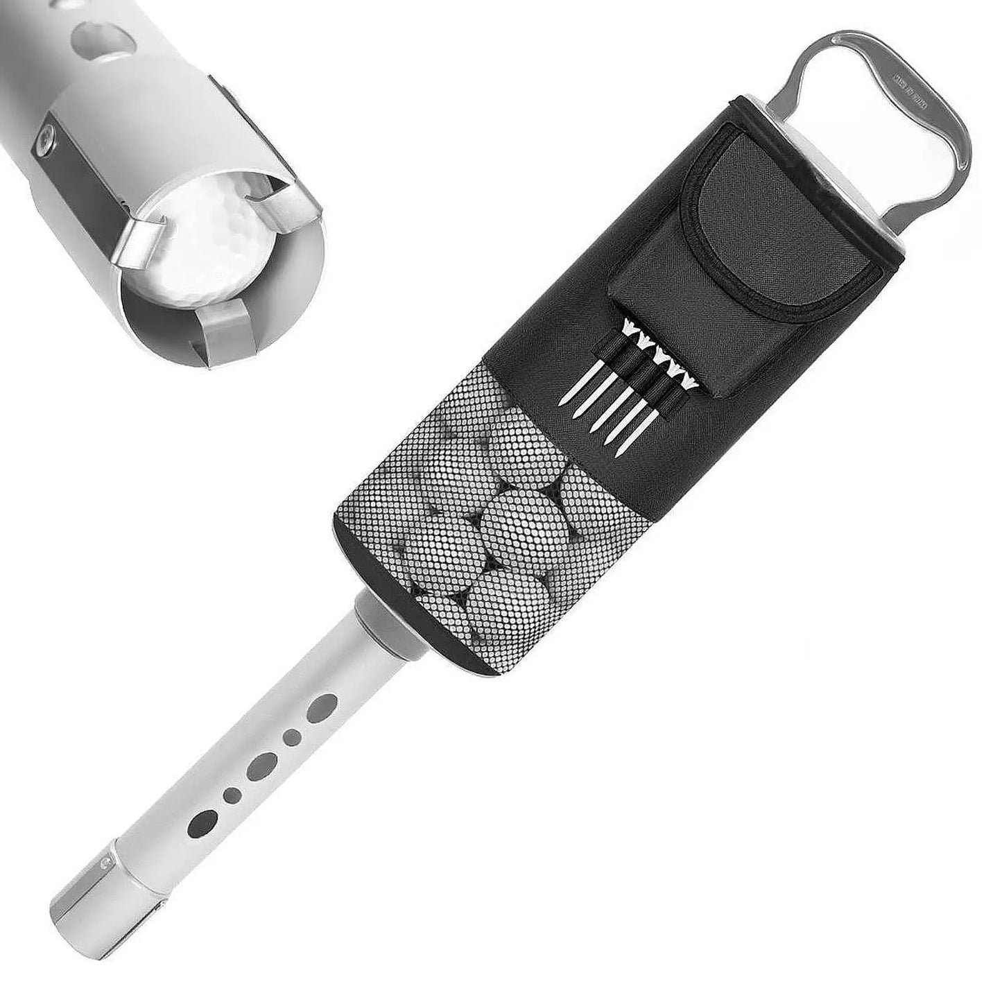 GolfThing Golf Ball Collector With Bag Aluminium Design