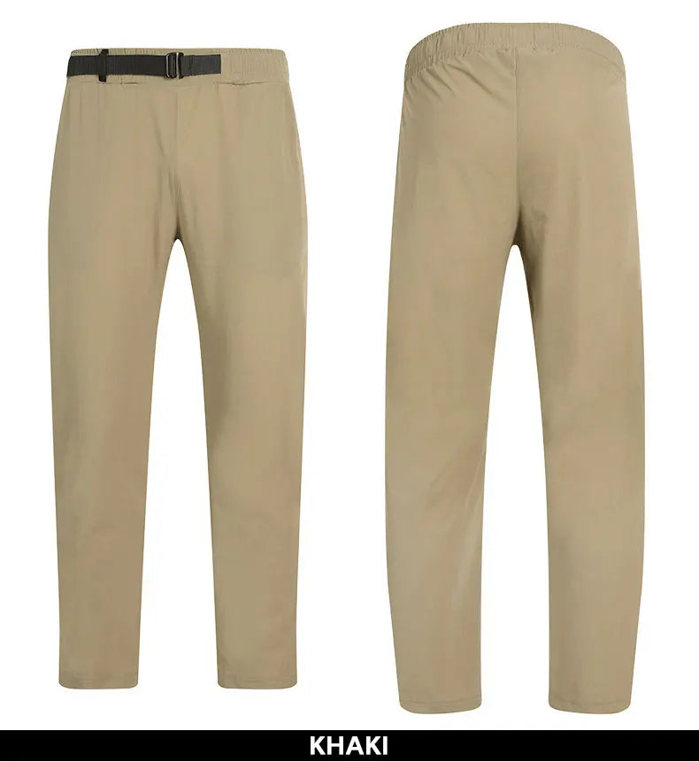 Men's Sporty Cooling Golf Trousers With Black Belt