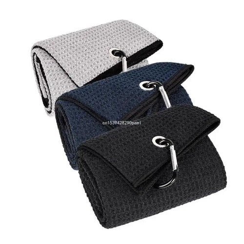GolfThing Microfiber Golf Towel with Carabiner Clip