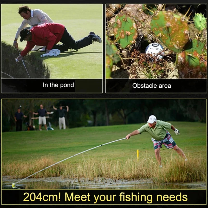 GolfThing - Golf Ball Retriever - Extendable Stainless Steel Pole - Golf Accessories