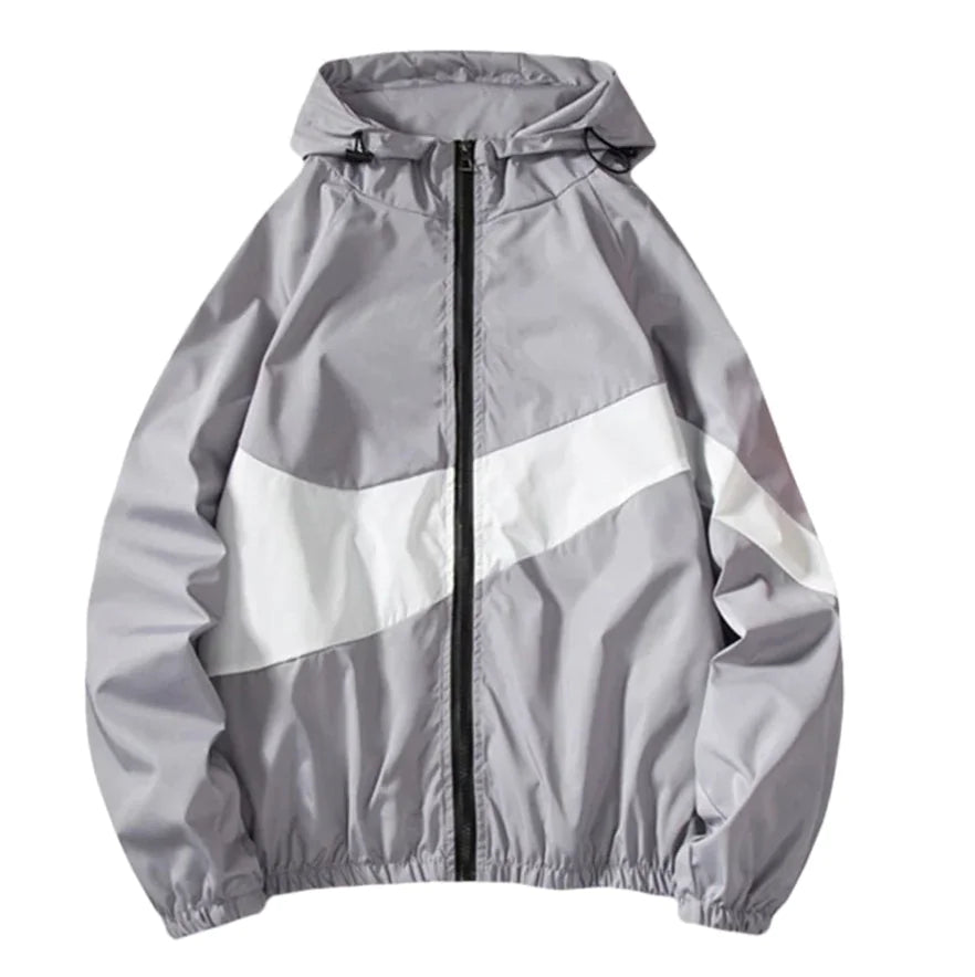 GolfThing Colourblock Golf Windbreaker - White