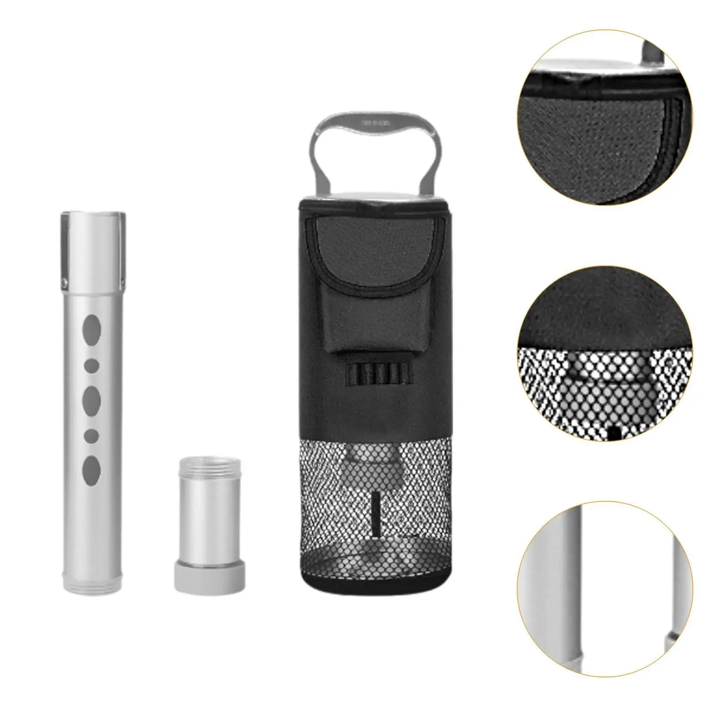 GolfThing Golf Ball Collector With Bag Aluminium Design