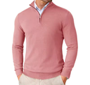 Men's Heritage Quarter-Zip slim fit black pullover for golf with performance stretch and breathable fabric