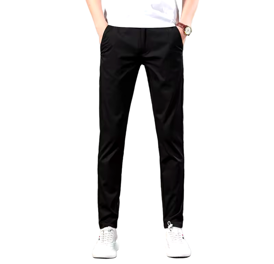 GolfThing Stretch Fit Chinos with elastic waistband and slim fit design for golf performance and comfort