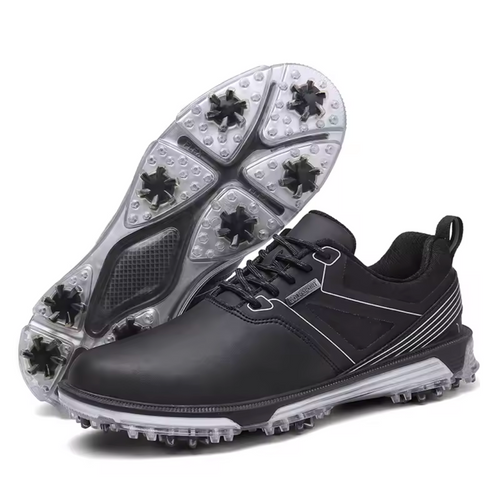 Men's GolfThing Fitness SoftSpike Golf Shoes Black
