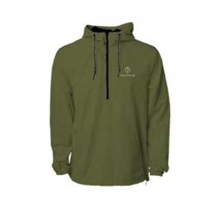 GolfThing Lightweight Golf Windbreaker Khaki