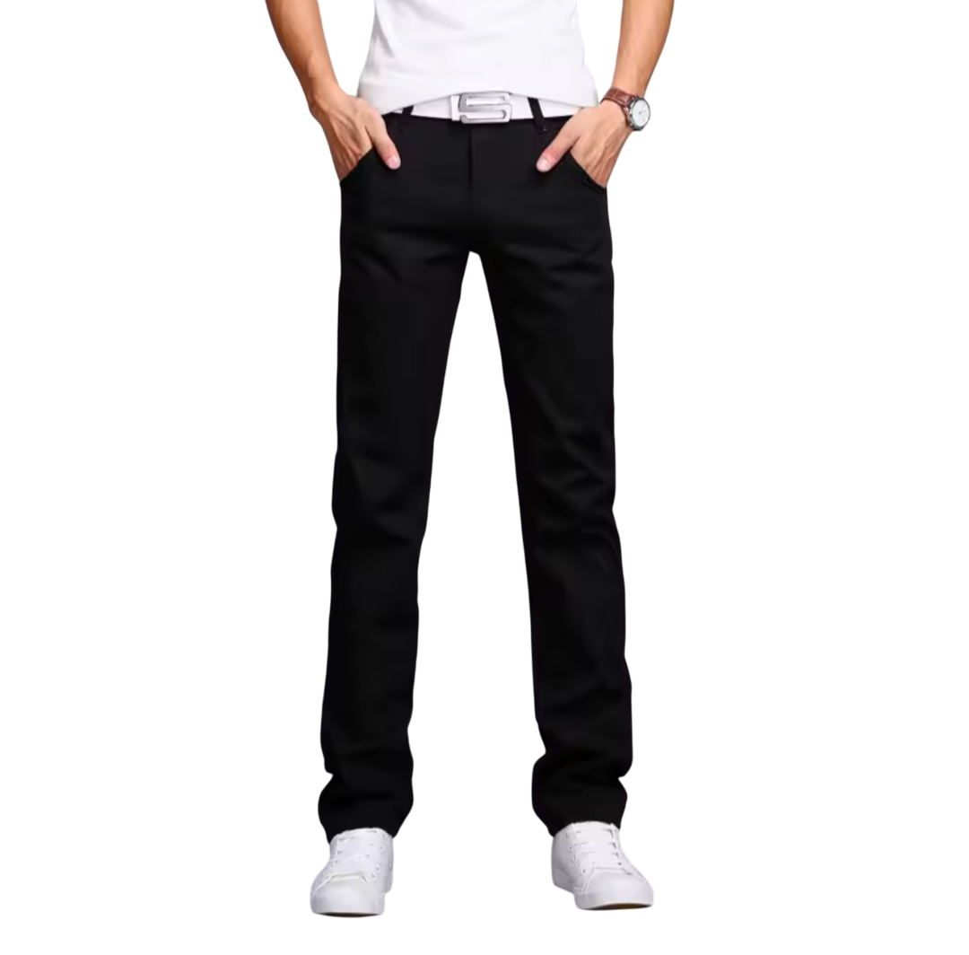 GolfThing Men's Slim Fit Stretch Chinos - Modern Active Fit