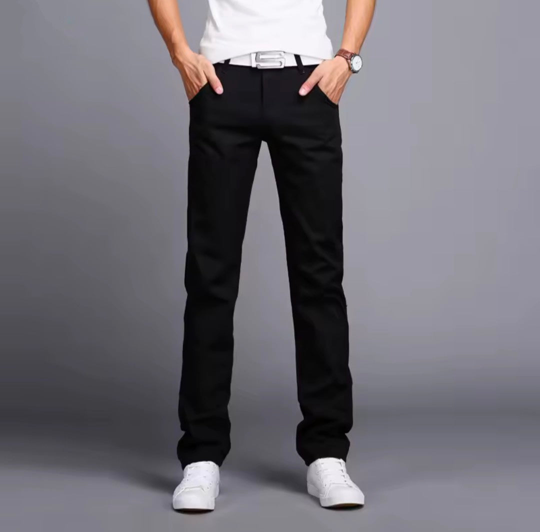 GolfThing Men’s Slim Fit Chinos - Lightweight Golf Trousers