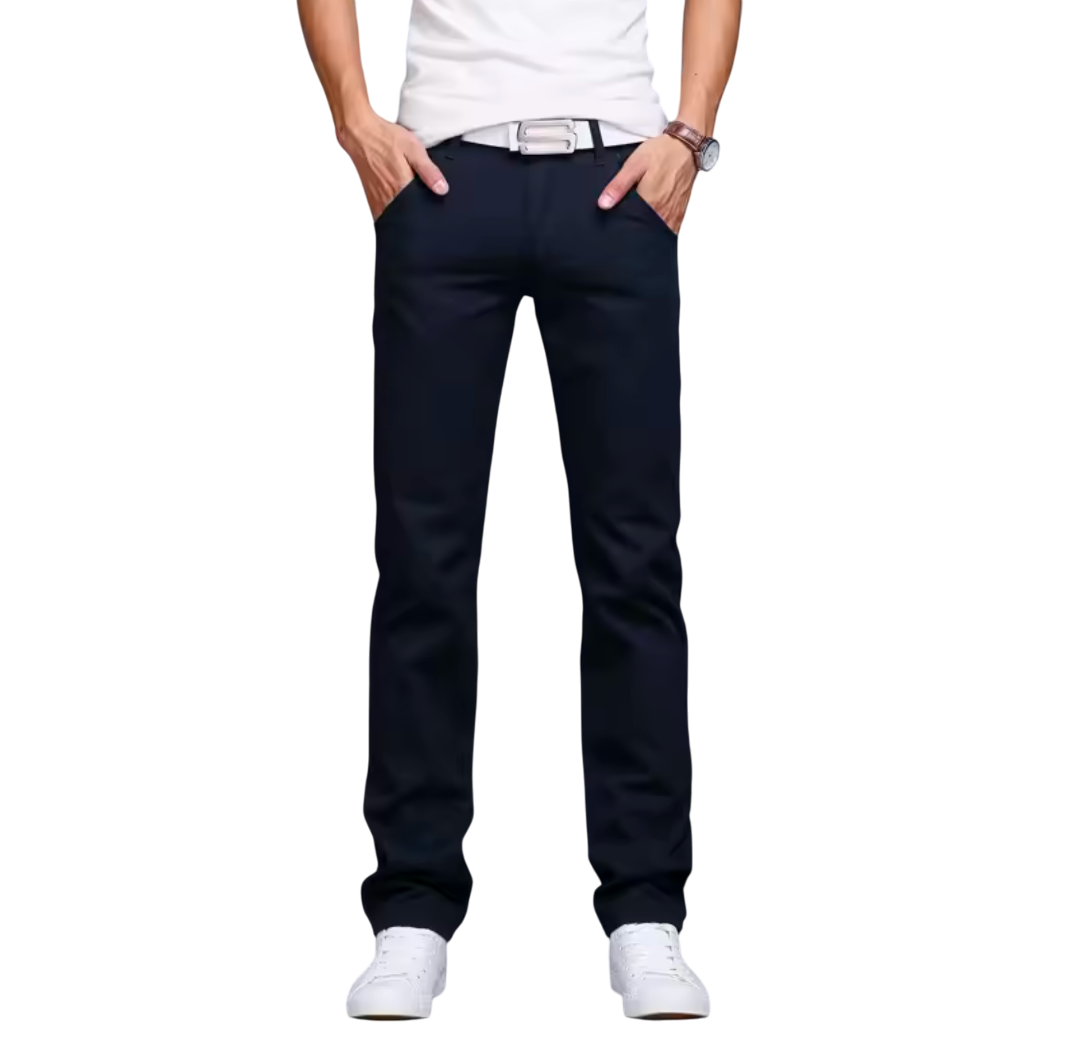 GolfThing Men's Slim Fit Stretch Chinos - Modern Active Fit