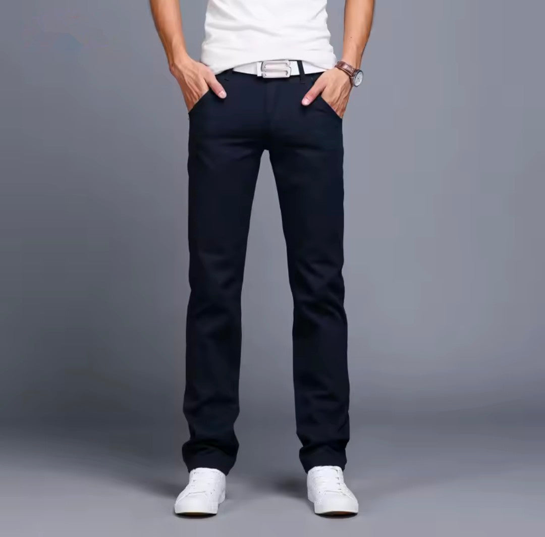 GolfThing Men's Slim Fit Stretch Chinos - Modern Active Fit