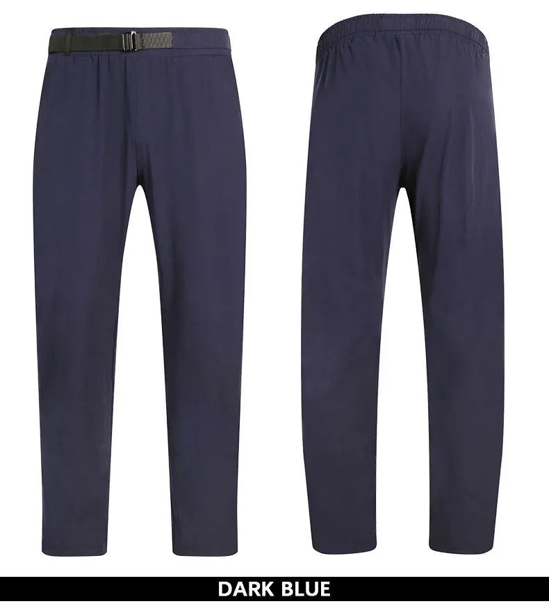 Men's Sporty Cooling Golf Trousers With Black Belt