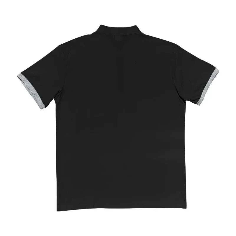 GolfThing Polo Shirt with Coloured Trim - Brown