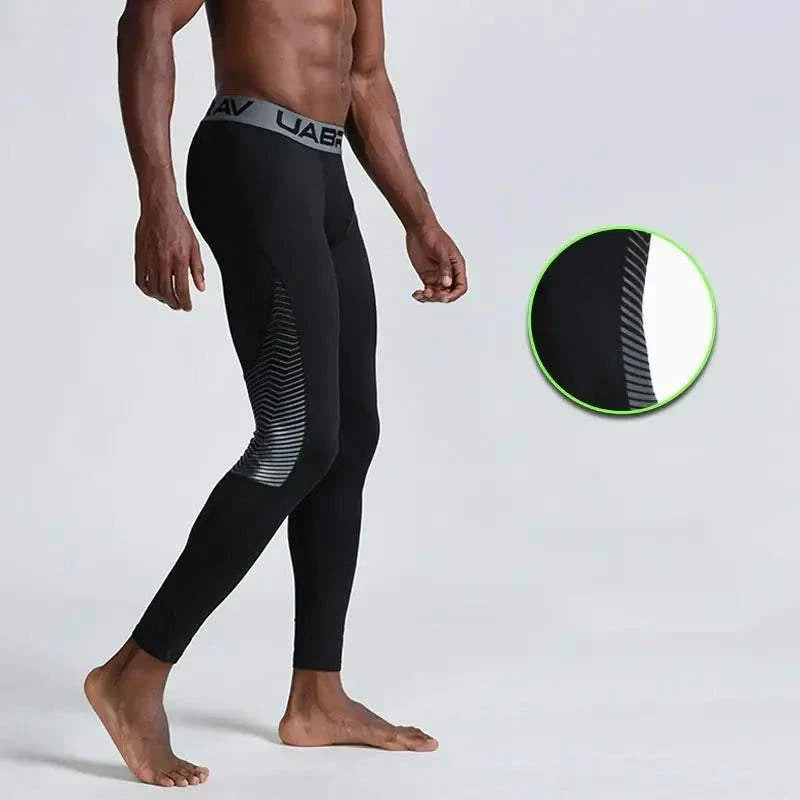 GolfThing Performance Compression Sports Leggings - Reduce Muscle Fatigue White