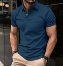 GolfThing Mens Polo Shirt - Slim Fit Navy Blue