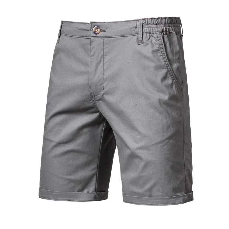 Slim fit dark grey GolfThing Tailored Golf Shorts with straight leg design