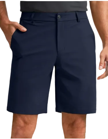 Men's tailored GolfThing stretch cargo golf shorts with deep pockets and athletic fit