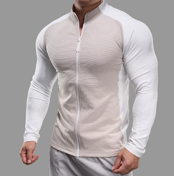 GolfThing Stretch Fit Golf Jacket lightweight polyester spandex full zip jacket for golf and casual wear
