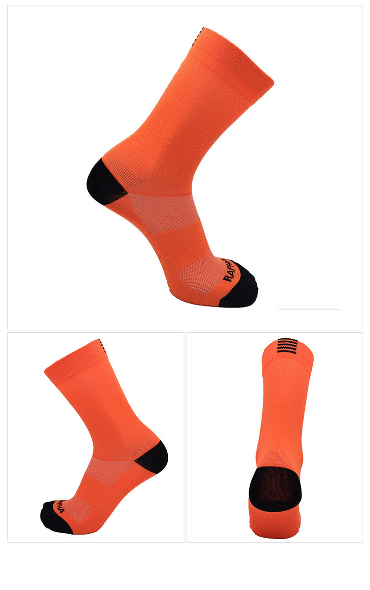 Pair of GolfThing breathable supportive golf socks with reinforced heel and toe