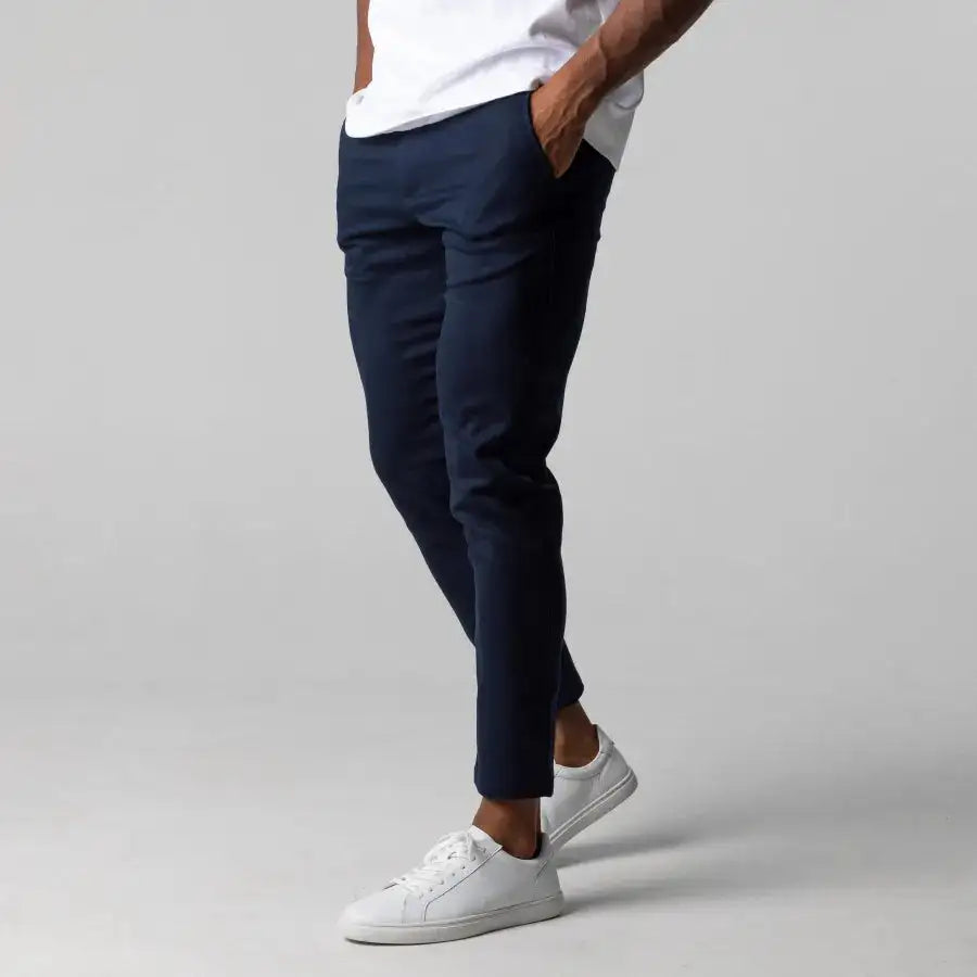 GolfThing Men's Ultra Stretch Chinos – Slim Modern Fit, 4-Way Stretch