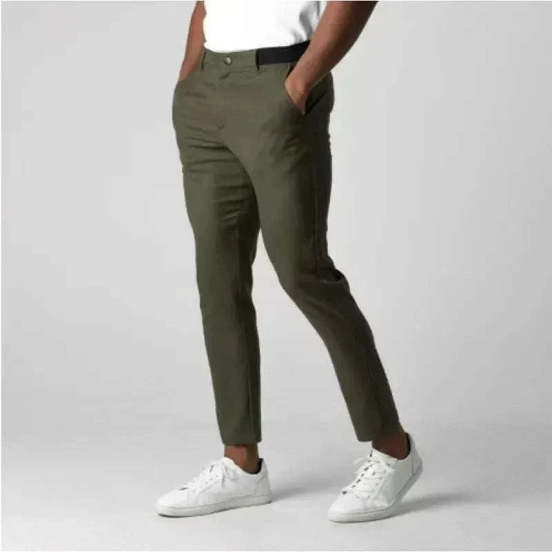Slim fit GolfThing 4-way stretch chinos designed for golf performance and office versatility