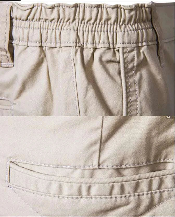 GolfThing Men's Tailored Shorts - Golf Shorts Slim Fit Light Blue