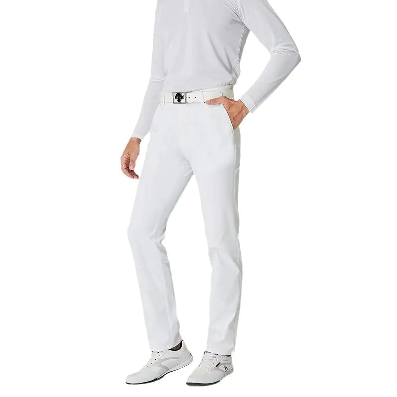 GolfThing Slim Fit Golf Trousers- Breathable Quick-Dry - Sky Blue