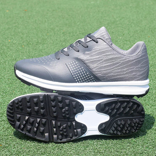 GolfThing Waterproof Non-Slip Golf ShoesLight Grey