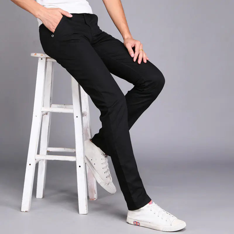 GolfThing Men's Slim Fit Stretch Chinos - Modern Active Fit